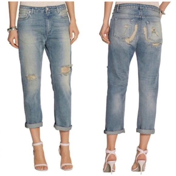 Acne Studios Pop Trash Distressed Straight Jeans - Picture 2 of 10